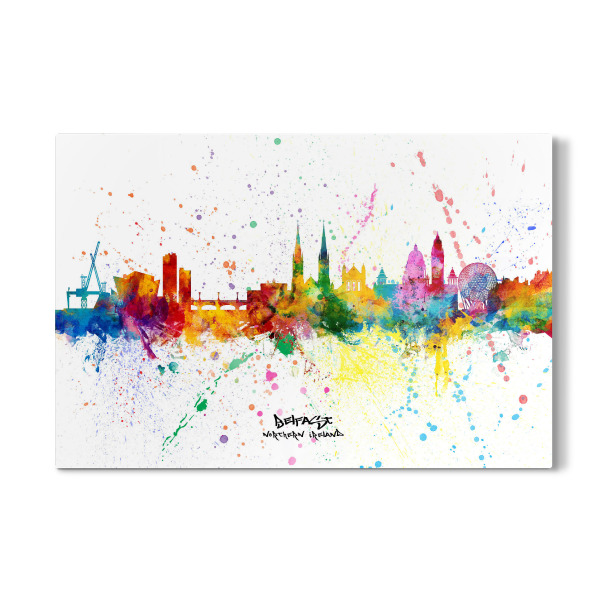 Galerie-Print "Belfast Skyline Splash" 30x20 cm artboxONE