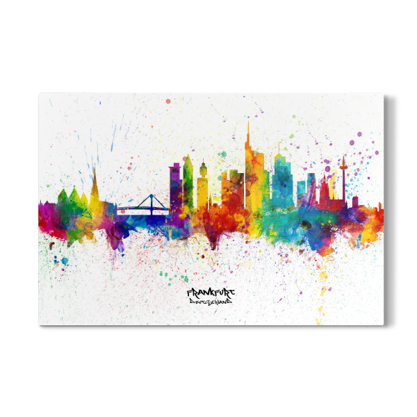 Galerie-Print "Frankfurt Germany Skyline Splash" 30x20 cm artboxONE