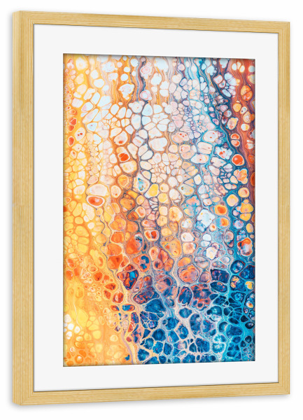 Poster mit Rahmen kiefer "The Bright Side" artboxONE - Abstrakt
