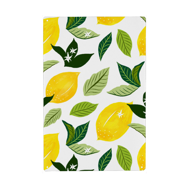 Metall Poster "Lemona" artboxONE - Essen & Trinken,Abstrakt