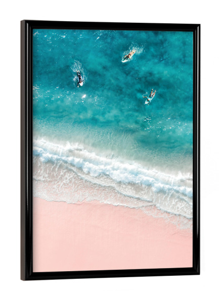 Poster mit schwarzem Rahmen "Summer Beach Time" artboxONE - Natur,Reise,Menschen,Sport / Sommerspiele