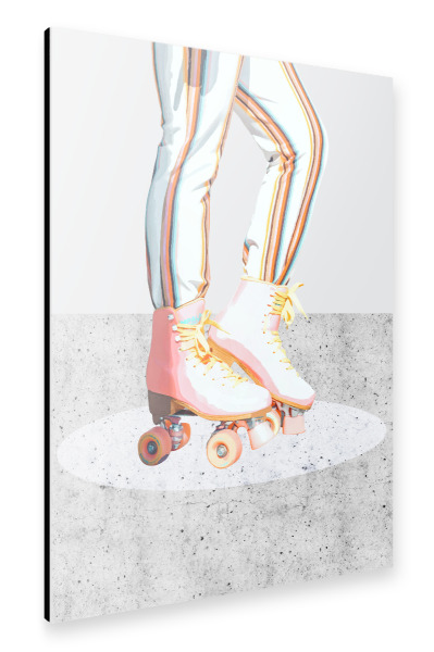 Alu-Dibond "Skating" 30x20 cm artboxONE