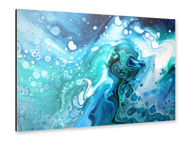 Alu-Dibond "INTO THE SHADES OF BLUE" 30x20 cm artboxONE