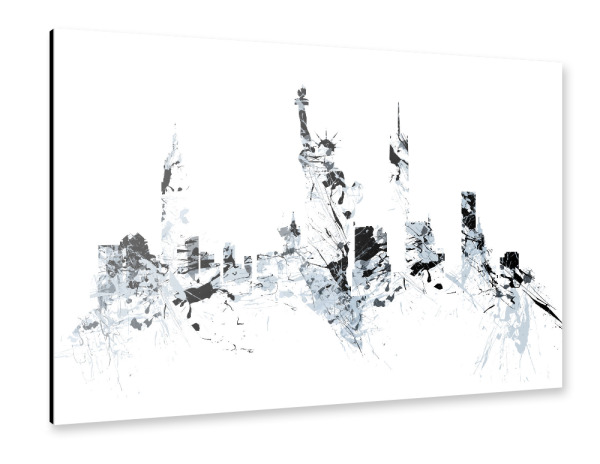 Alu-Dibond "NEW YORK SPLASH Skyline" 30x20 cm artboxONE