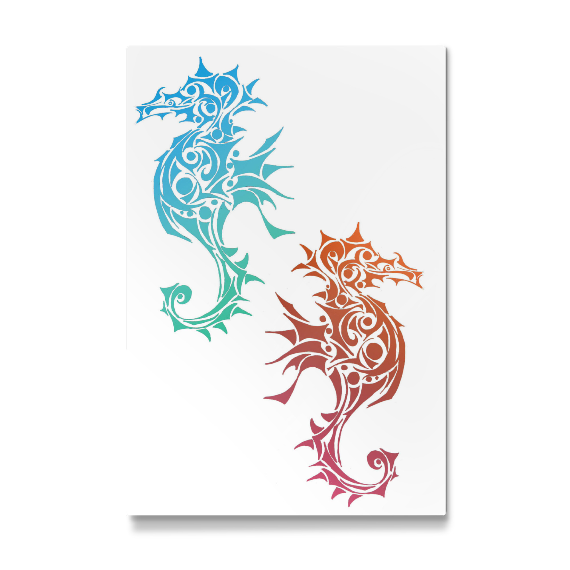 Galerie-Print "Red and Blue Seahorses" 30x20 cm artboxONE