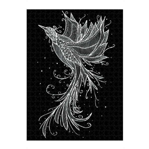 Puzzle Ravensburger "Rising Phoenix" artboxONE - Tiere,Schwarzweiß