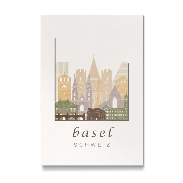Galerie-Print "Basel skyline rustic" 30x20 cm artboxONE