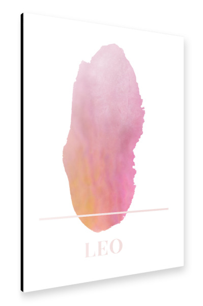 Alu-Dibond "Agate Zodiac Sign - Leo" 30x20 cm artboxONE