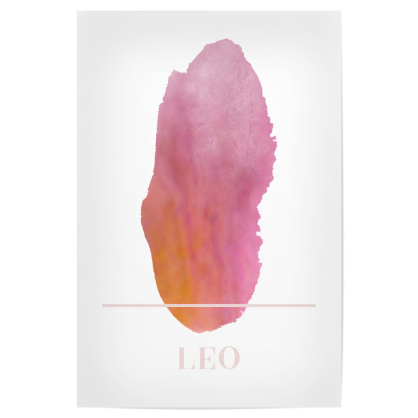 Poster "Agate Zodiac Sign - Leo" artboxONE - Abstrakt