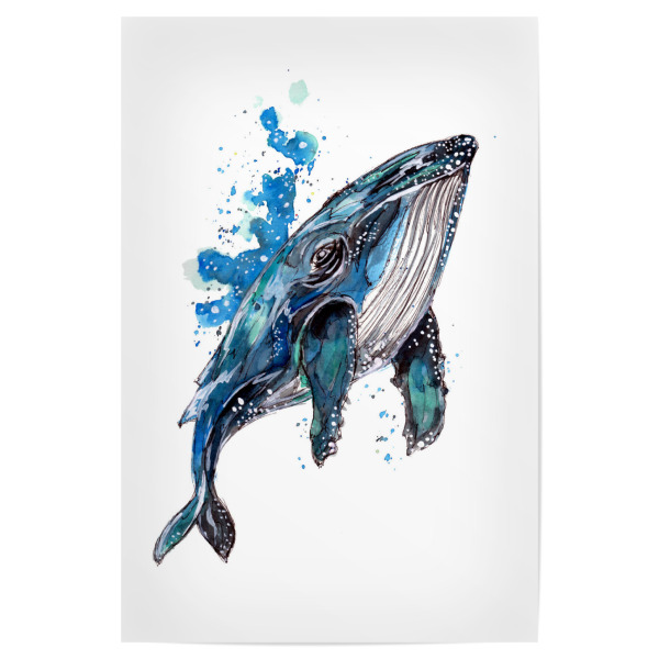 Poster "Blauer Buckelwal" artboxONE - Tiere,Unterwasser
