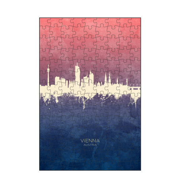 artboxONE Puzzle "Vienna Austria Skyline BlueRose" artboxONE - Städte,Städte / Wien