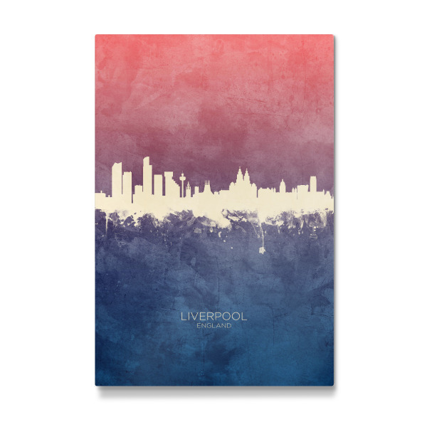 Galerie-Print "Liverpool England Skyline BlueRose" 30x20 cm artboxONE