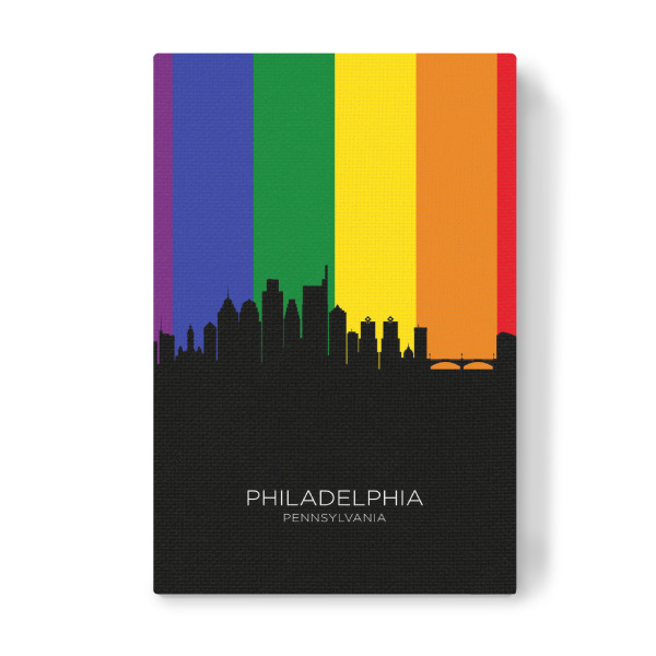 Leinwandbild "Philadelphia Skyline Pride" artboxONE - Städte