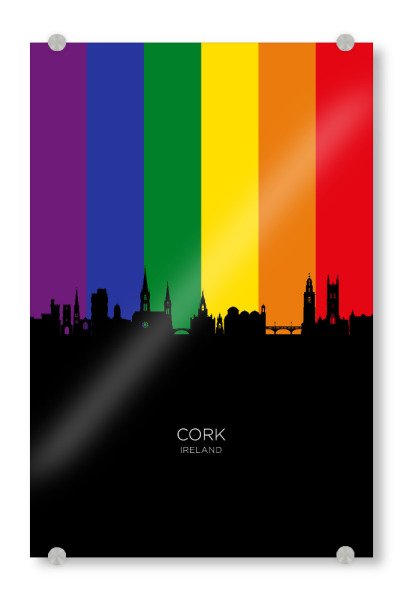 Acrylglasbild "Cork Ireland Skyline Pride" artboxONE - Städte