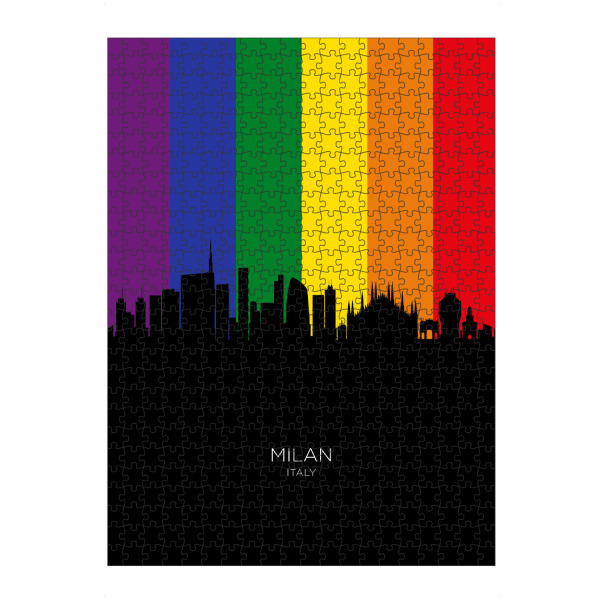 artboxONE Puzzle "Milan Italy Skyline Pride" artboxONE - Städte