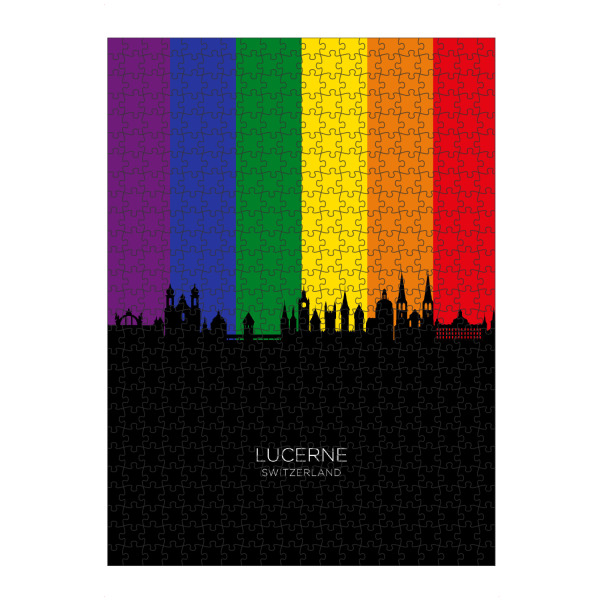 Puzzle Ravensburger "Lucerne Skyline Pride" artboxONE - Städte