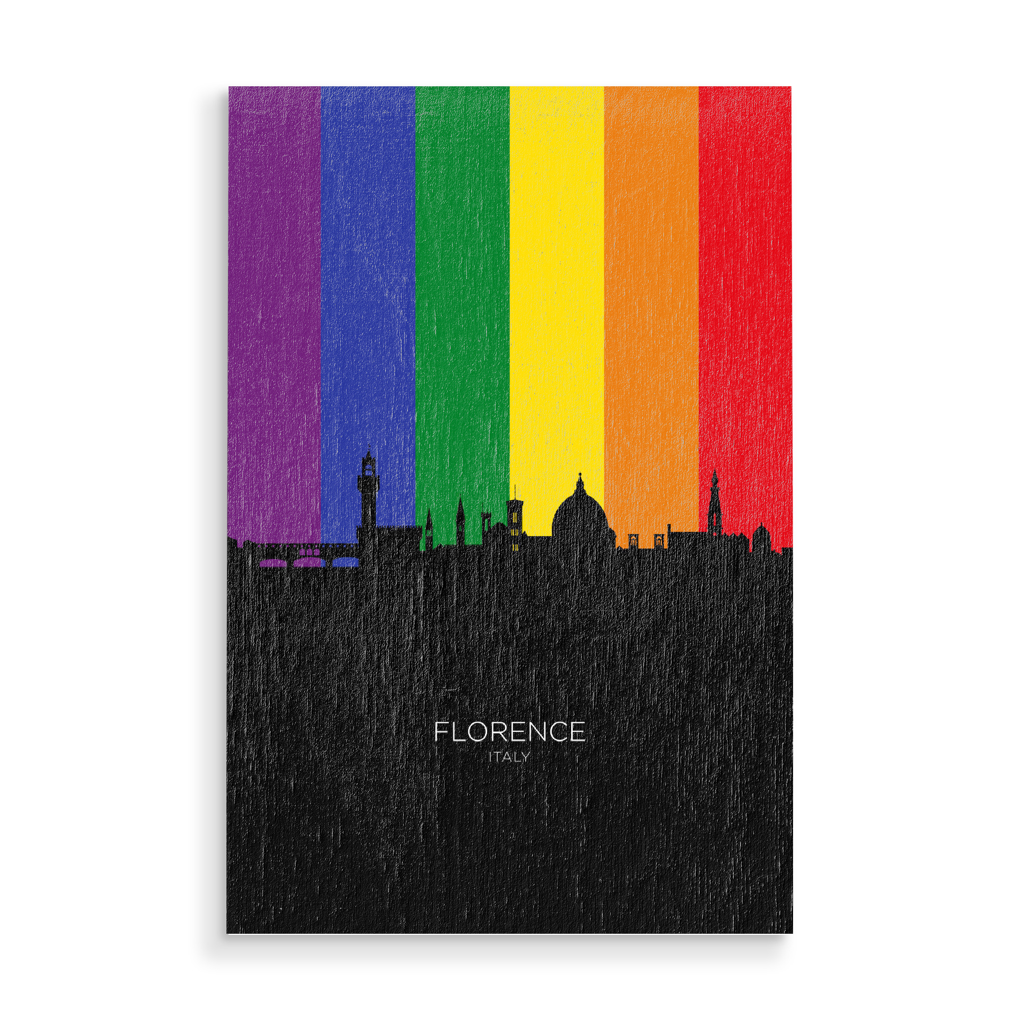 Holzbild "Florence Italy Skyline Pride" artboxONE - Städte