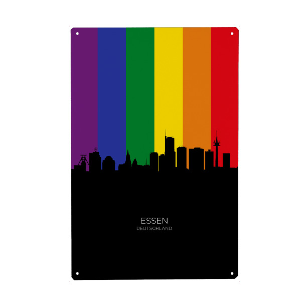Metall Poster "Essen Germany Skyline Pride" artboxONE - Städte
