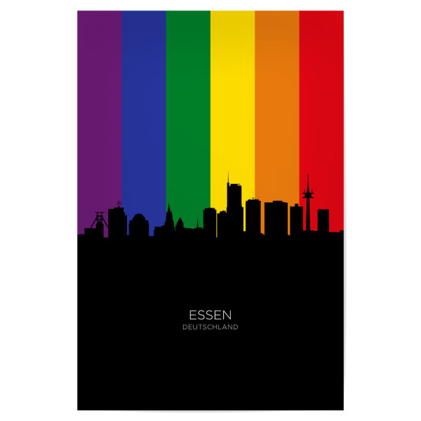 Poster "Essen Germany Skyline Pride" artboxONE - Städte