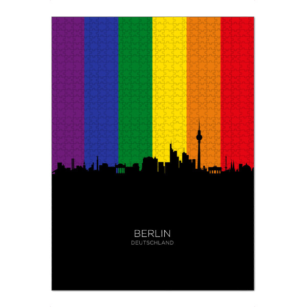 Puzzle Ravensburger "Berlin Germany Skyline Pride" artboxONE - Städte,Städte / Berlin