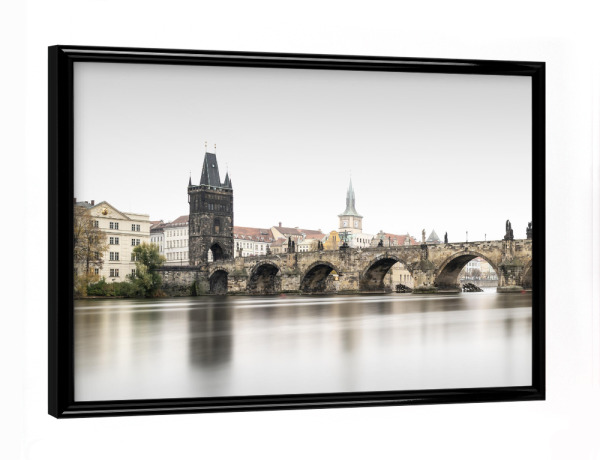 Poster mit schwarzem Rahmen "Karlsbrücke" artboxONE - Städte,Reise,Architektur,Reise / Strand und Meer,Städte / Prag