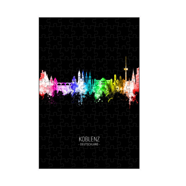 artboxONE Puzzle "Koblenz Skyline Colour Black" artboxONE - Städte
