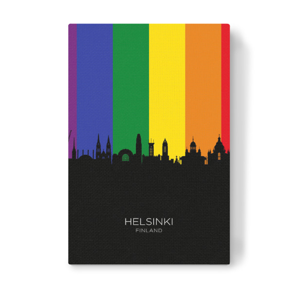 Leinwandbild "Helsinki Finland Skyline Pride" artboxONE - Städte