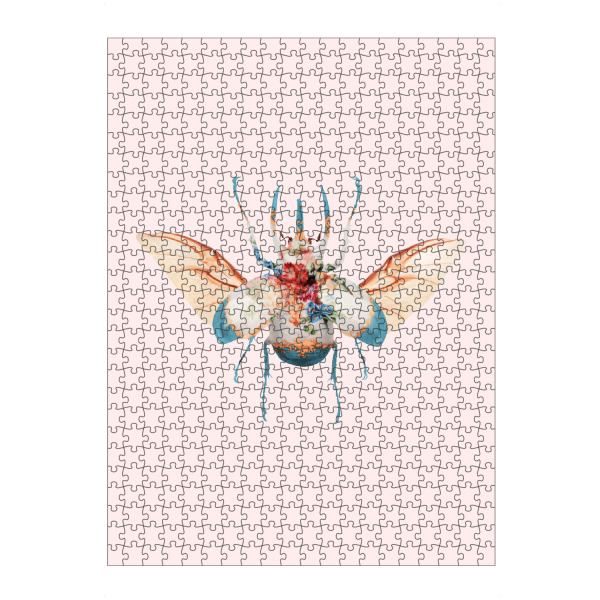 Puzzle Ravensburger "VINTAGE BEETLE" artboxONE - Floral,Tiere,Fiktion,Lustig