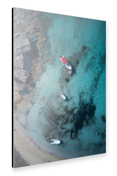 Alu-Dibond "Little Beach Harbor" 30x20 cm artboxONE