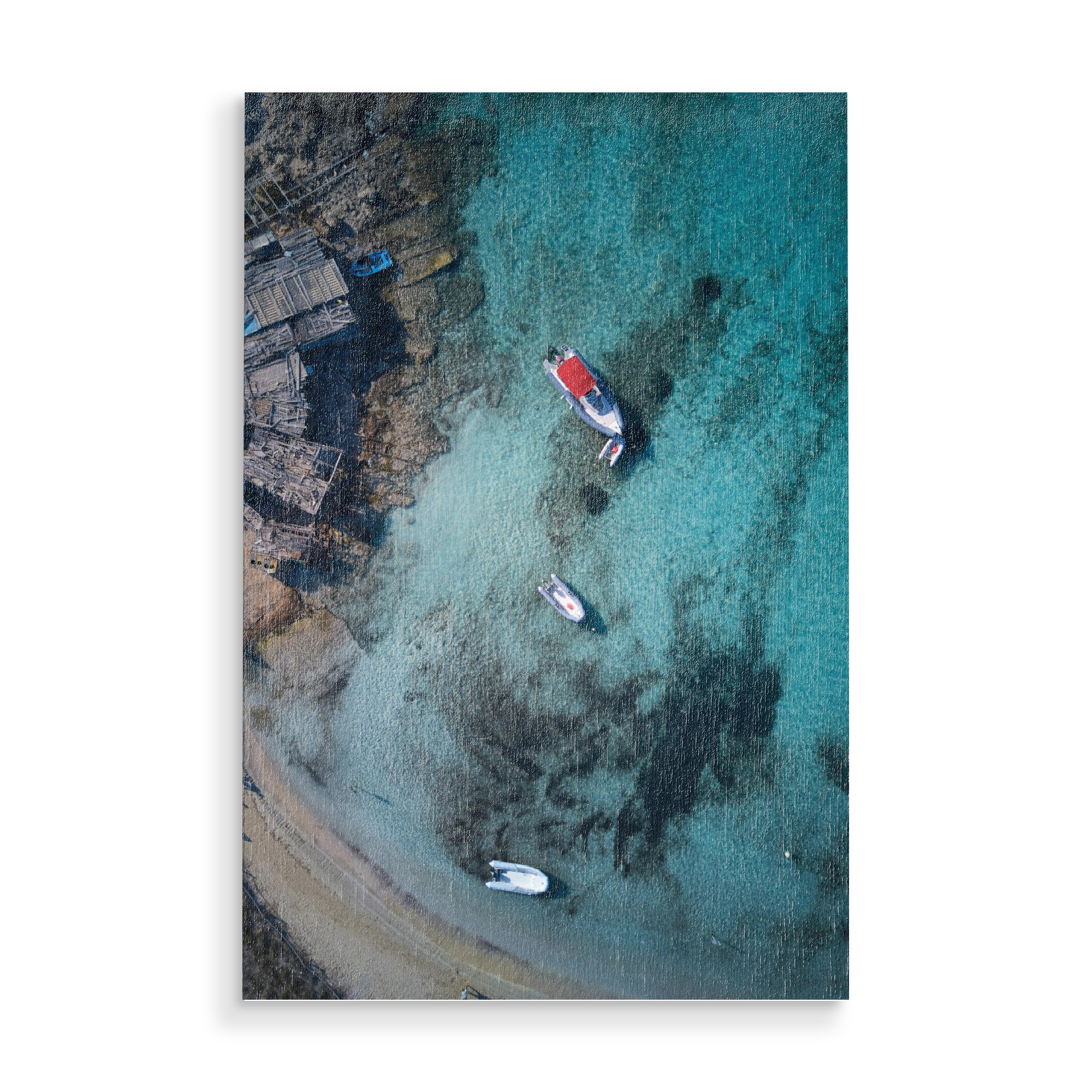 Holzbild "Little Beach Harbor" artboxONE - Reise / Strand und Meer