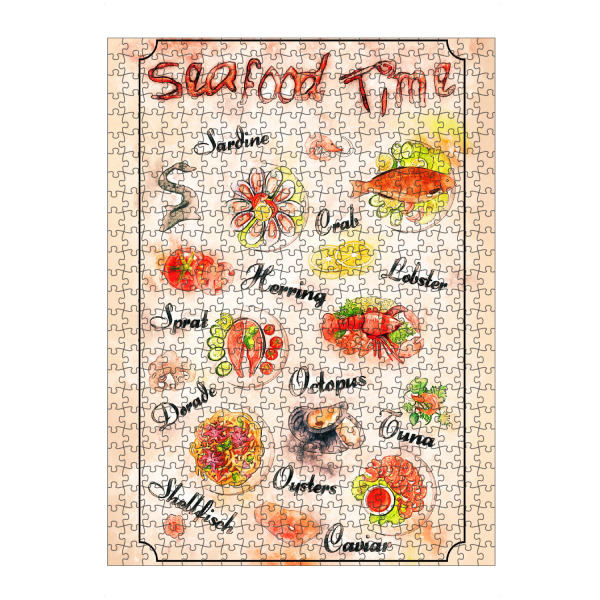 artboxONE Puzzle "Zeit für Fisch - Seafood" artboxONE - Essen & Trinken