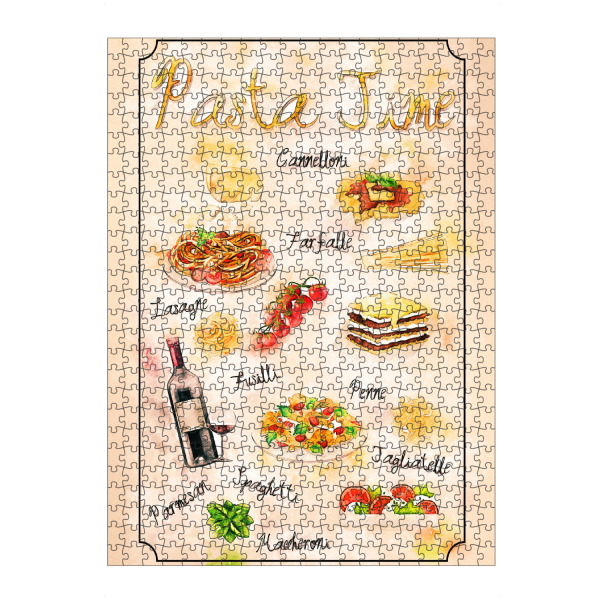 Puzzle Ravensburger "Zeit für Pasta" artboxONE - Essen & Trinken