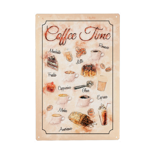 Holzbild "Zeit für Kaffee" artboxONE - Essen & Trinken