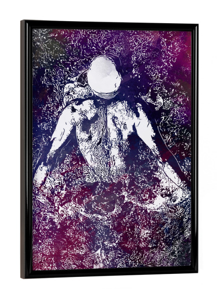 Poster mit schwarzem Rahmen "Swimmer sport art" artboxONE - Sport