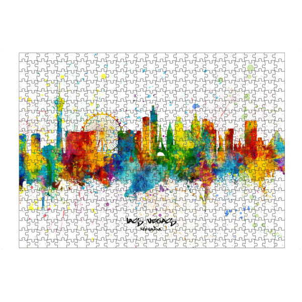 Puzzle Ravensburger "Las Vegas Nevada Skyline Splash" artboxONE - Städte,Städte / Las Vegas