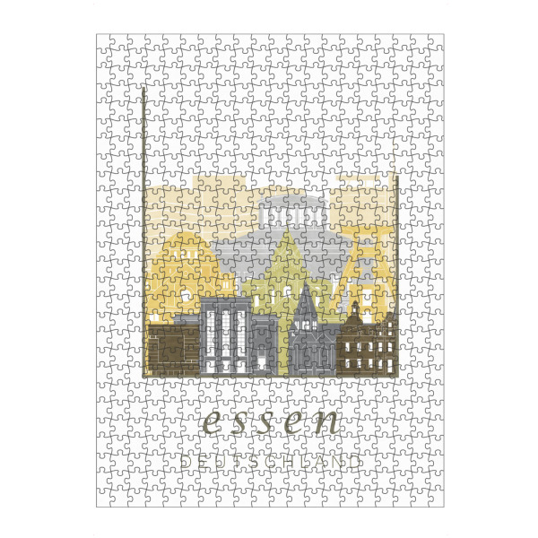 Puzzle Ravensburger "Essen skyline desert" artboxONE - Städte,Architektur