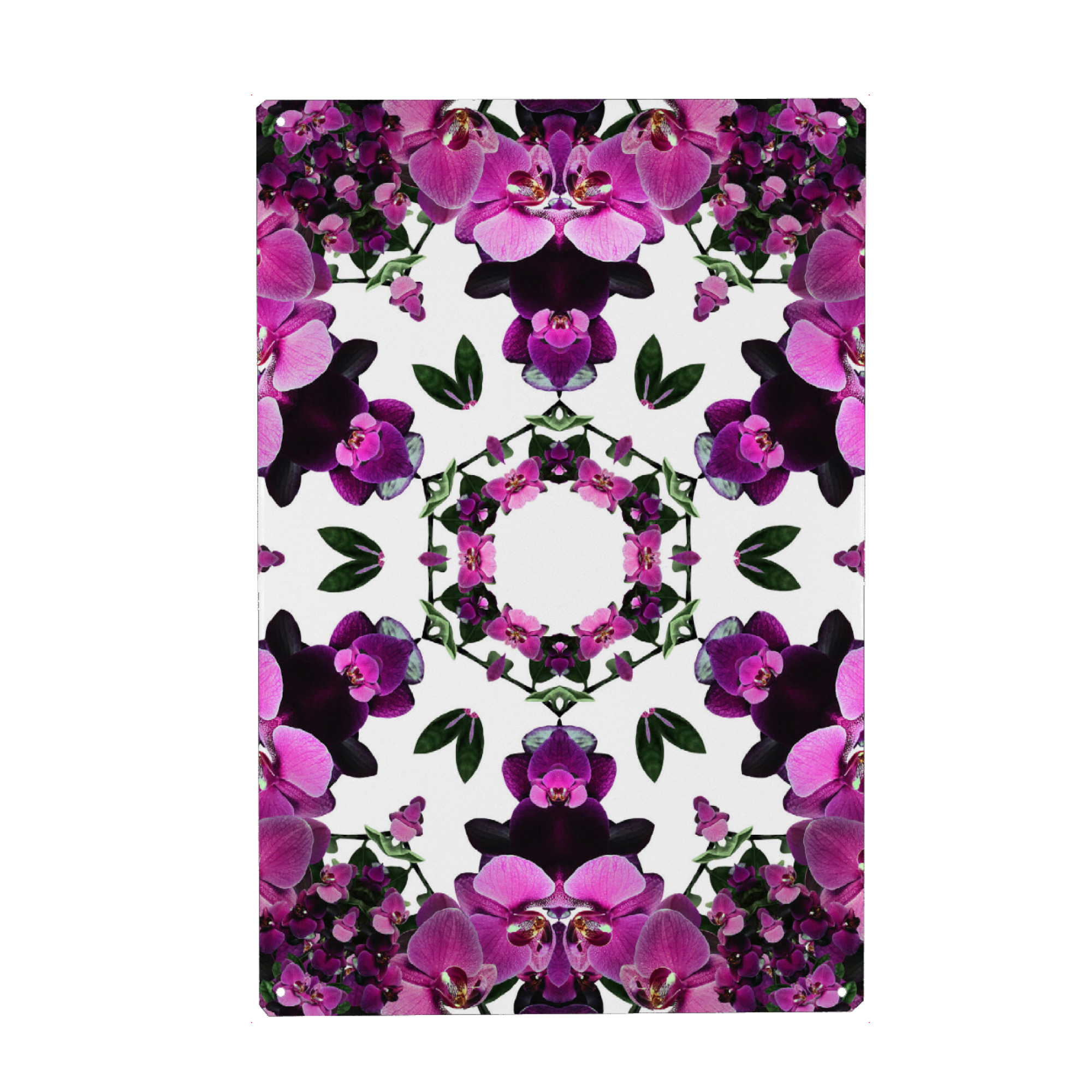 Metall Poster "Sommer-Kaleidoskop" artboxONE - Natur,Floral,Geometrie,Fashion