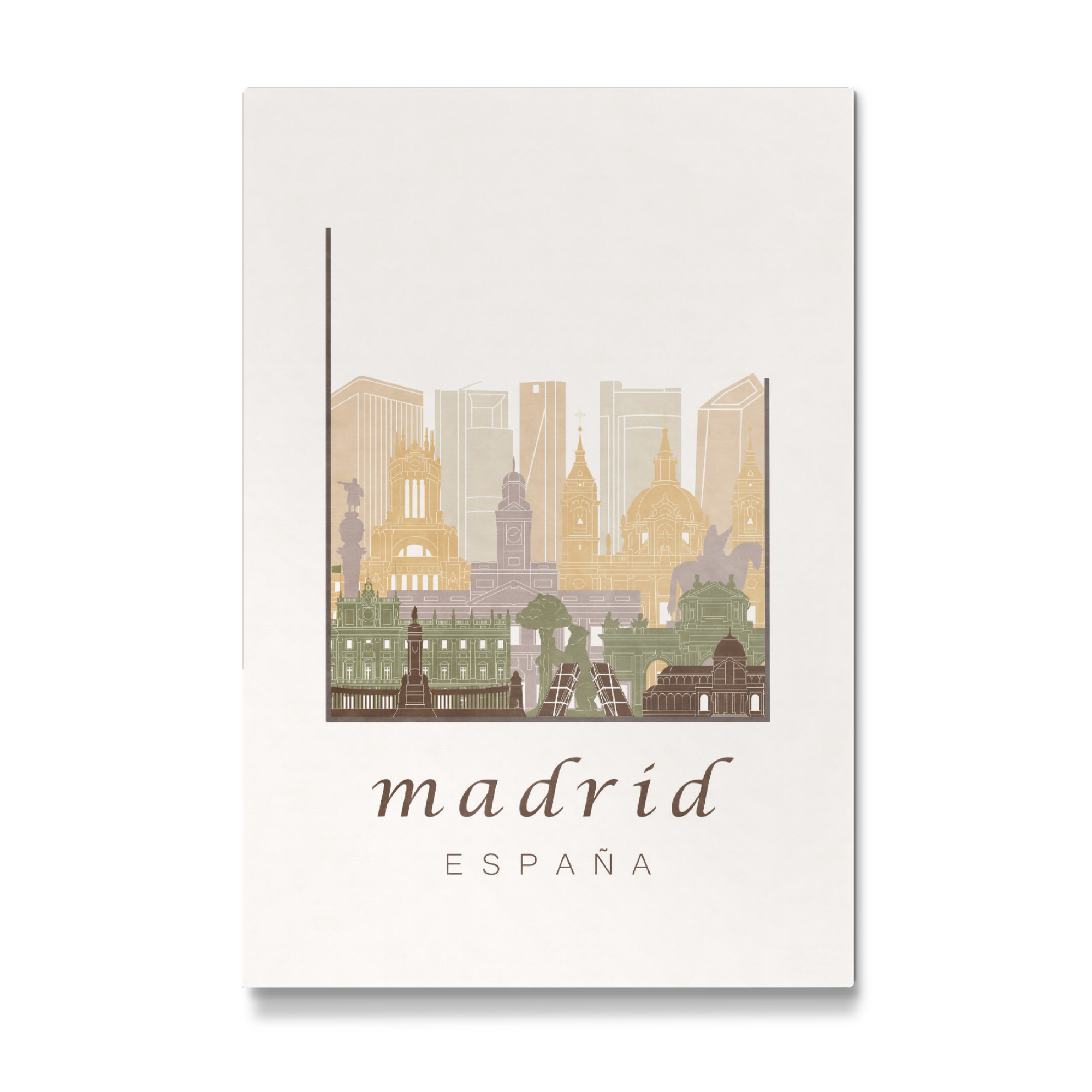 Galerie-Print "Madrid skyline rustic" 30x20 cm artboxONE