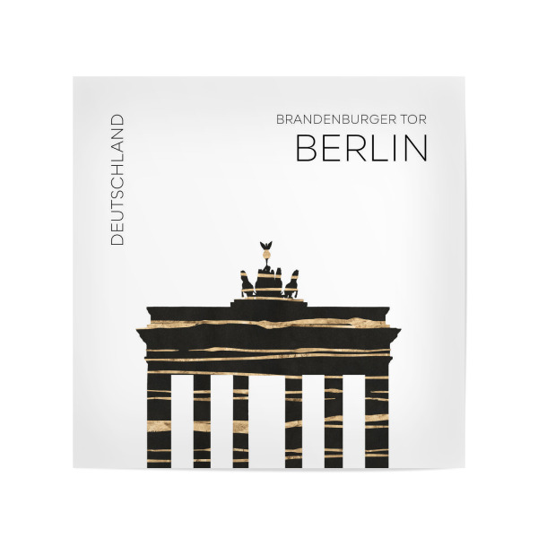 Poster 20x20 cm "Urban Art BERLIN Brandenburger Tor" artboxONE - Städte,Städte / Berlin