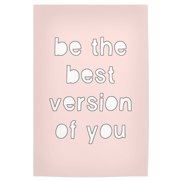 Poster "The best version of you" artboxONE - Typografie