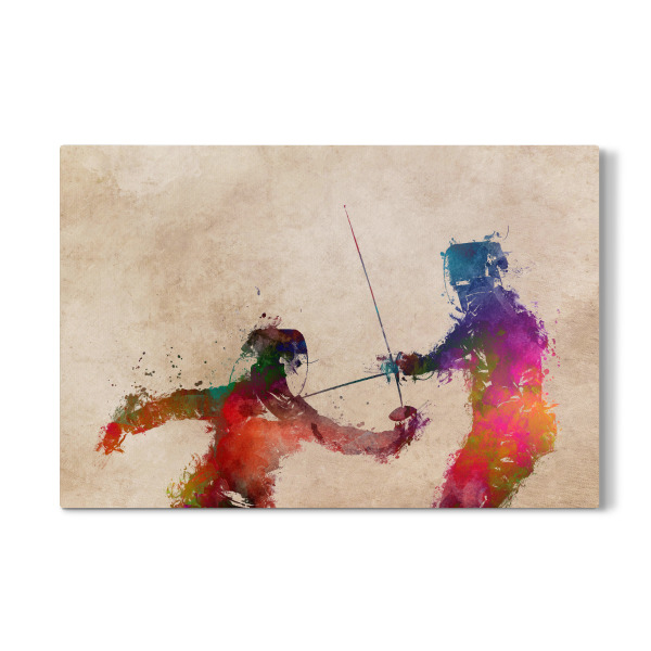 Galerie-Print "Fencing sport art" 30x20 cm artboxONE