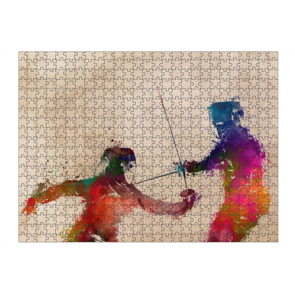 artboxONE Puzzle "Fencing sport art" artboxONE - Sport - Fencing,Player,Sport,Fencing sport,Active,Sports,Team,Training,Fechten,Olympic