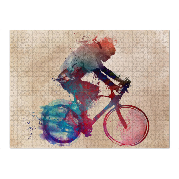 Puzzle Ravensburger "Cyclist art" artboxONE - Sport