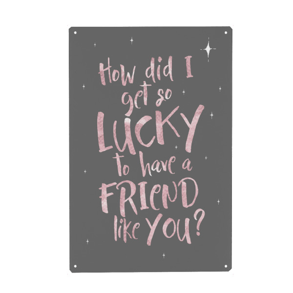 Holzbild "A friend like you" artboxONE - Typografie,Menschen,Liebe
