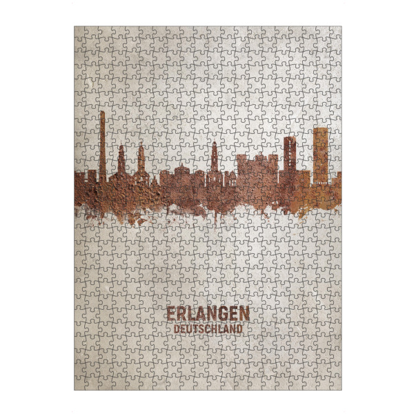 artboxONE Puzzle "Erlangen Germany Skyline Rust" artboxONE - Städte