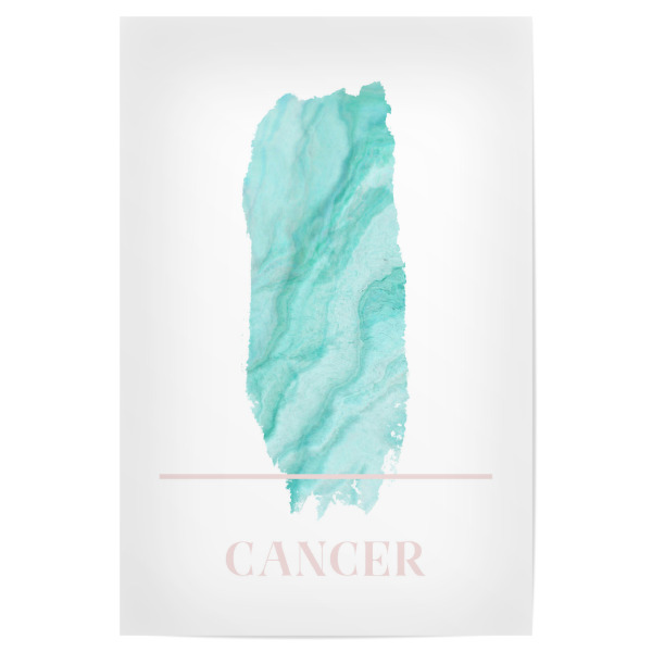 Poster "Agate Zodiac Sign - Cancer" artboxONE - Abstrakt