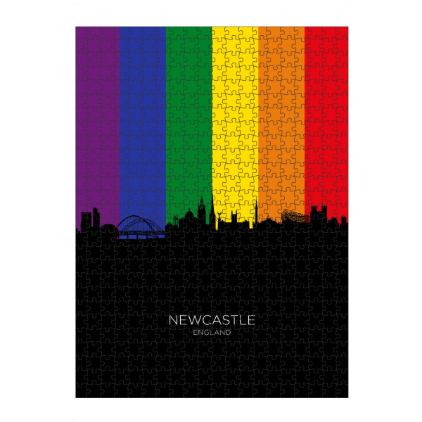 Puzzle Ravensburger "Newcastle England Skyline Pride" artboxONE - Städte