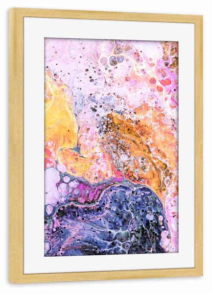 Poster mit Rahmen kiefer "Resist" artboxONE - Abstrakt