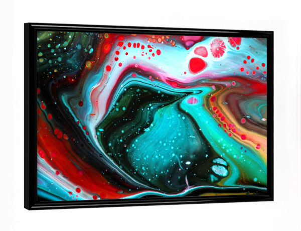 Poster mit schwarzem Rahmen "Twisted Galaxy" artboxONE - Abstrakt,Galaxy