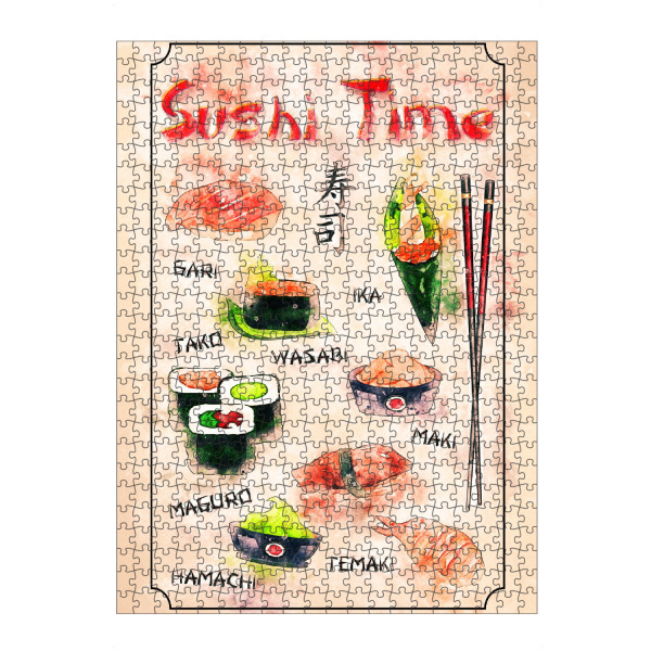 Puzzle Ravensburger "Zeit für Sushi" artboxONE - Essen & Trinken
